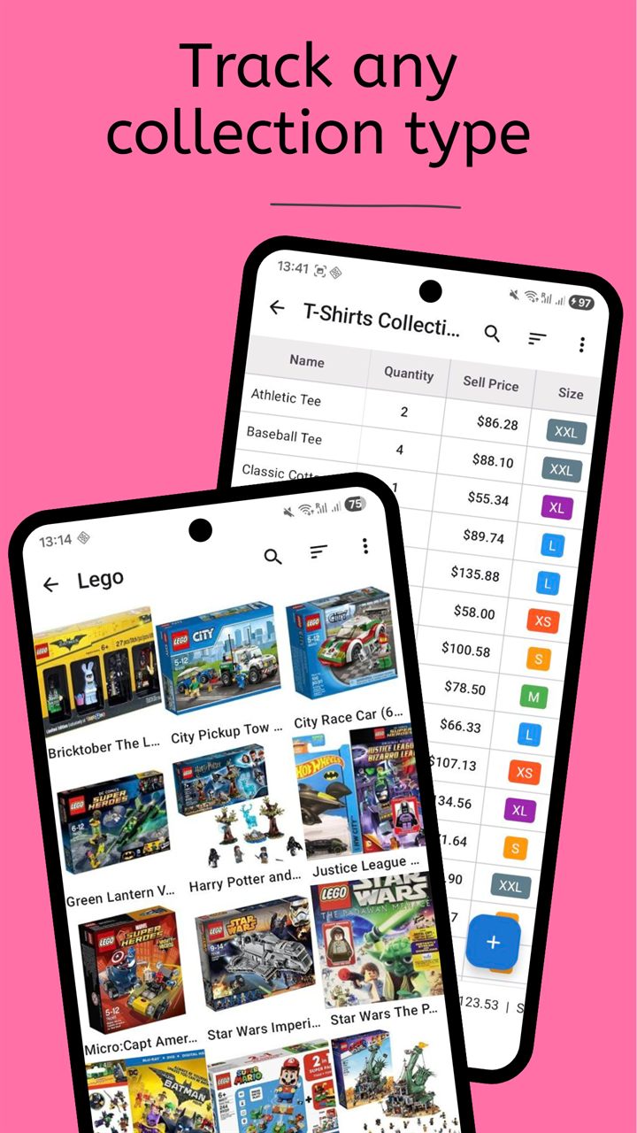 Listenansicht fuer Haushaltsinventar App fuer Gegenstaende und Werte